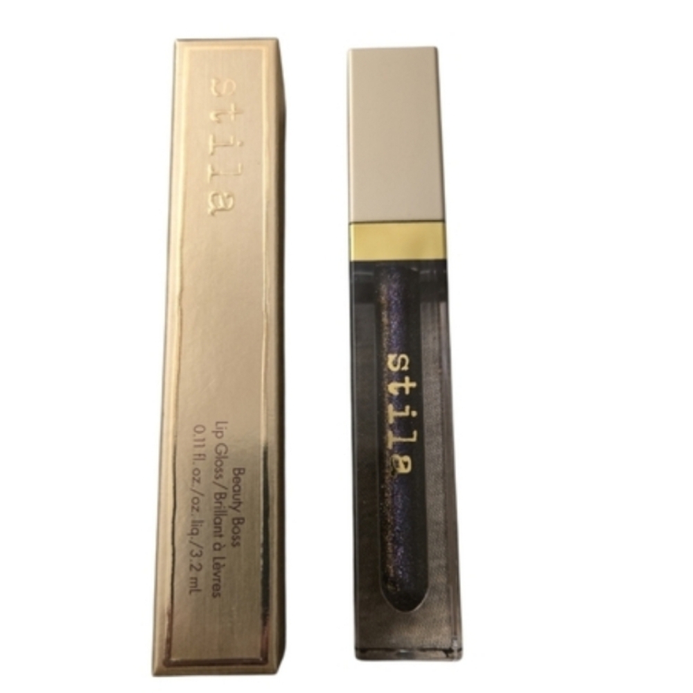 Stila NEW "Into The Night" Shimmering Violet Lip Gloss - Picture 2 of 4